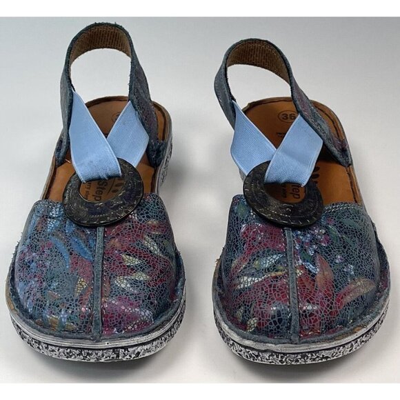 SPRING STEP Womens SIZE 36 (US 5.5-6) Swirlet Blum Blue Comfort SHOES 16833-2011 - Picture 3 of 8